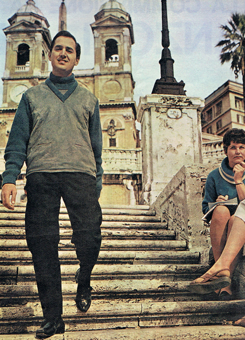 Neil Sedaka in Rome (1964): the Spanish Steps (Trinità dei Monti).